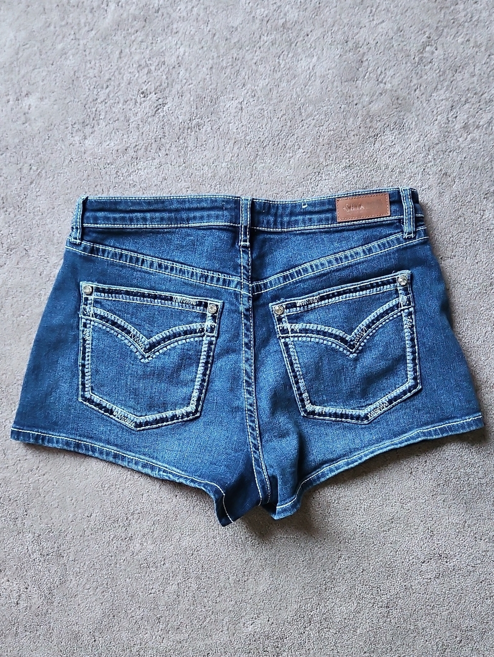 Shyanne Distressed Blue Denim Shorts